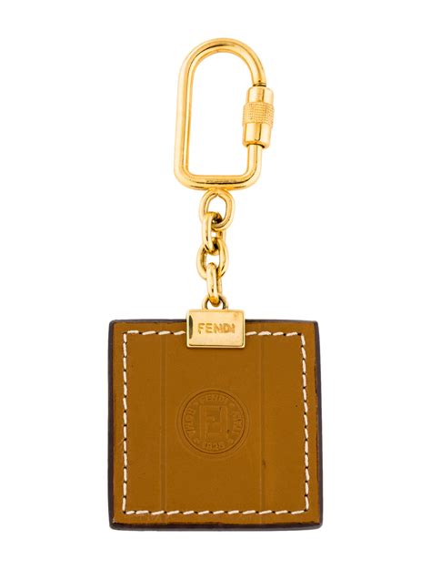 fendi leather key pouch|Fendi keychain resale.